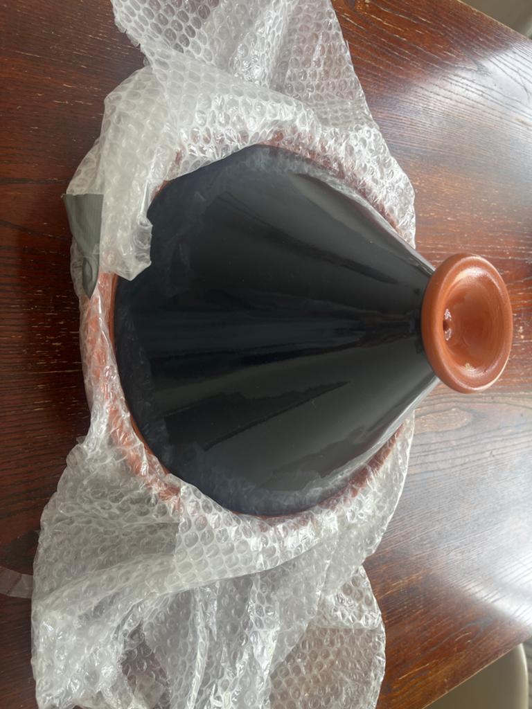 Nieuwe Tajine - Zwart met Terracotta, Overige typen, Nieuw, Ophalen of Verzenden, Zwart