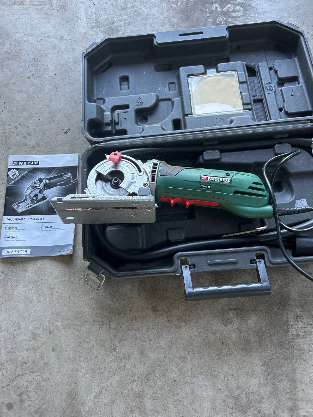Parkside invalzaag PTS 480 A1 - Compact en Krachtig, Doe-het-zelf en Verbouw, Gereedschap | Zaagmachines, Ophalen, Minder dan 30 mm
