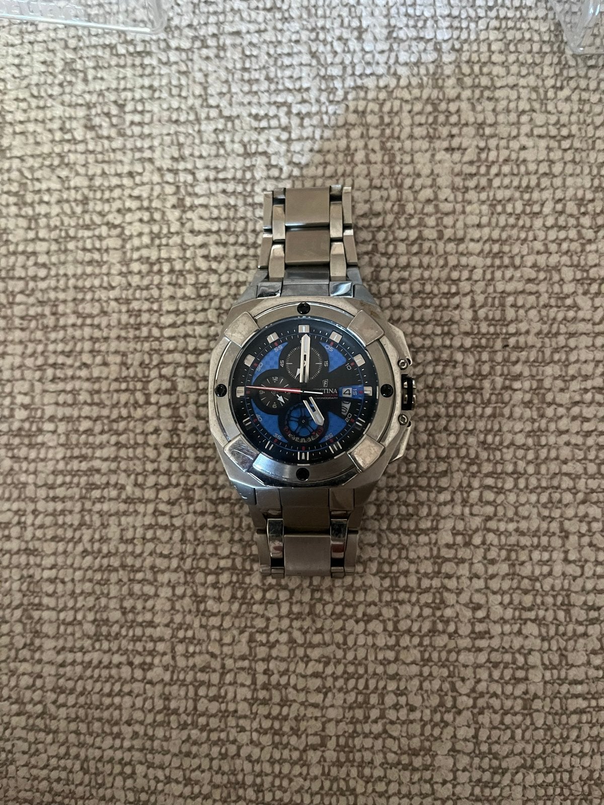Festina Herenhorloge tour de france  Staal Blauw, Overige merken, Gebruikt, Staal, Polshorloge