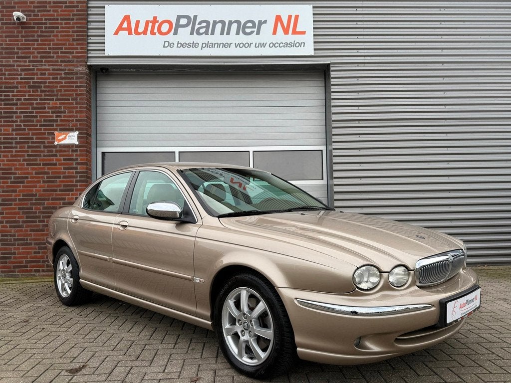 Jaguar X-type 2.1 V6! Clima! Leder! Stoelv.! Unieke kmstand!, Gebruikt, Beige, Bedrijf, 155 pk