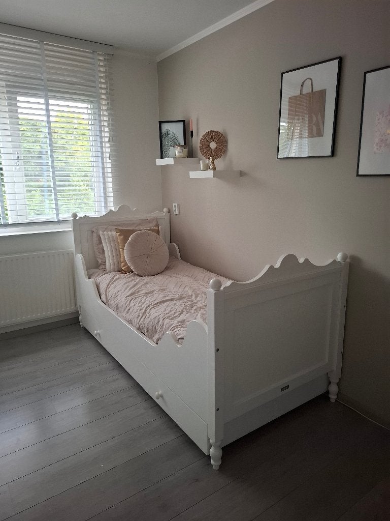 Te koop: Bed Bopita Belle, 85 tot 100 cm, Gebruikt, 180 cm of meer, Ophalen