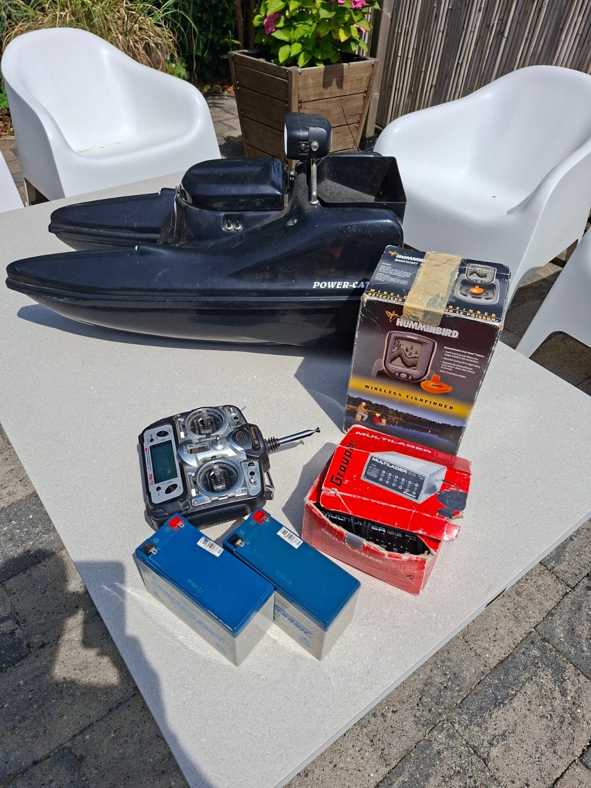 Power-Catcher voerboot met Humminbird fishfinder, Watersport en Boten, Ophalen