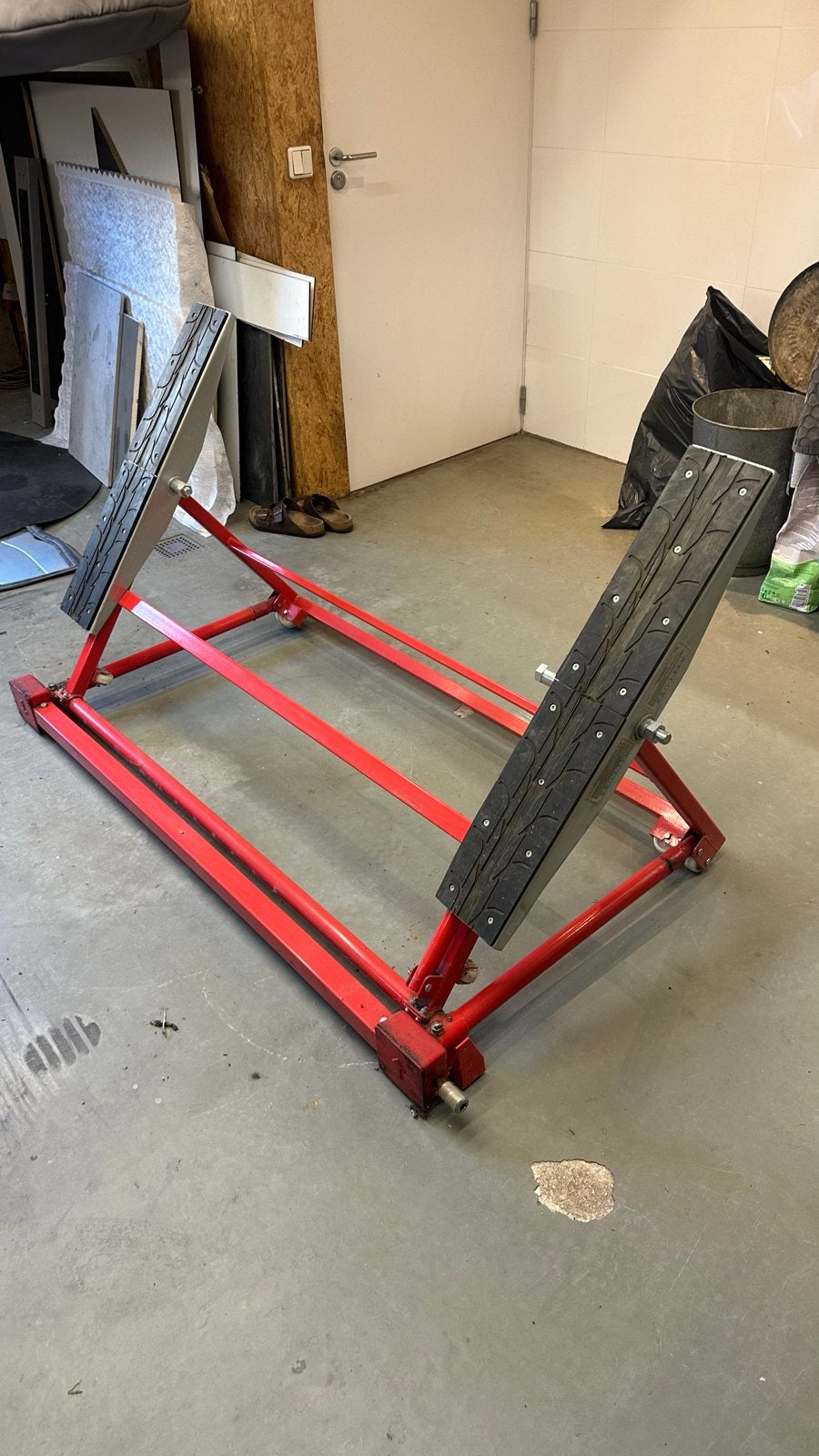 Mobiele autolift / autobrug, Ophalen, Gebruikt