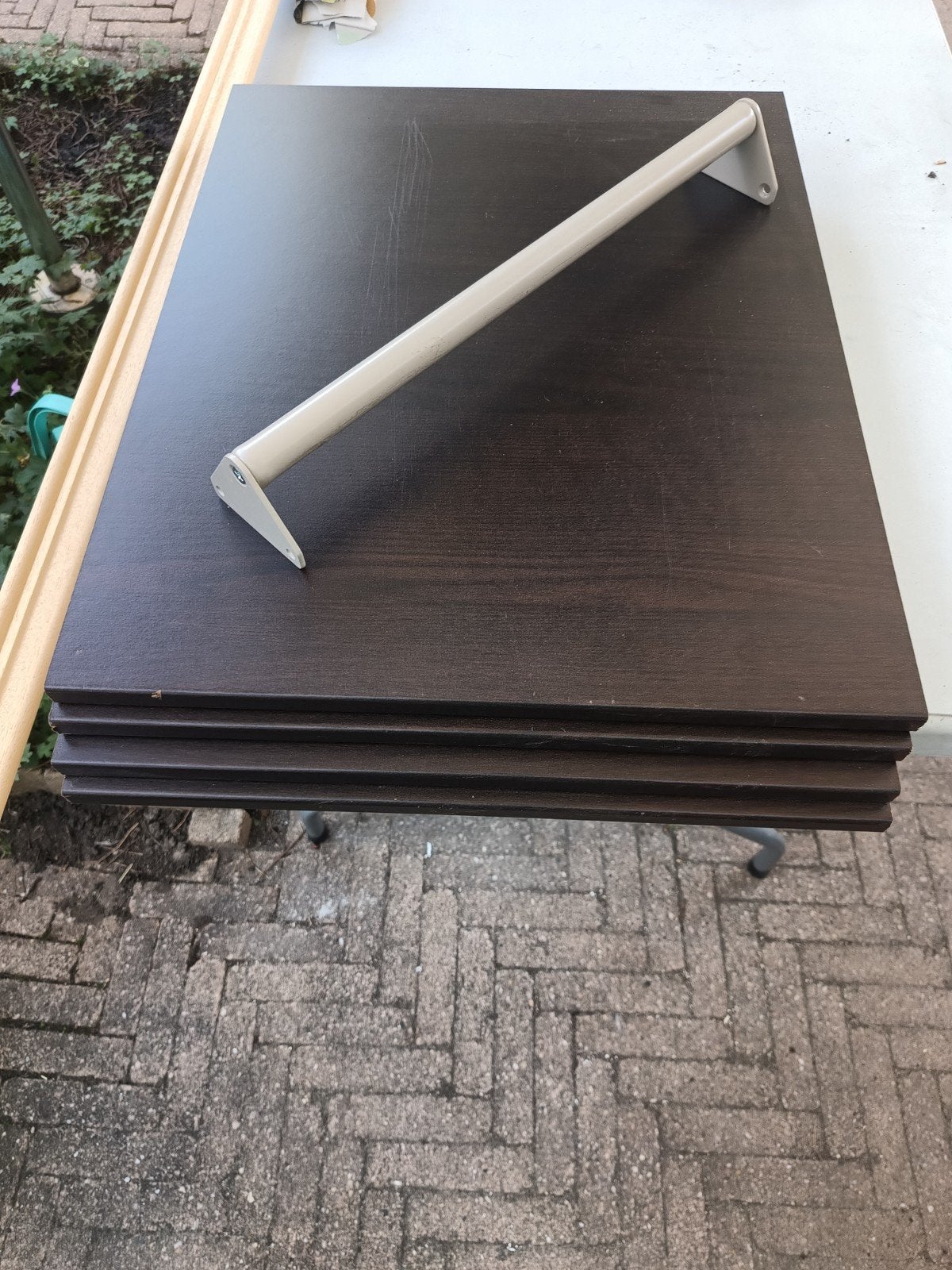 Ikea Komplement planken en stang, Ophalen, Gebruikt