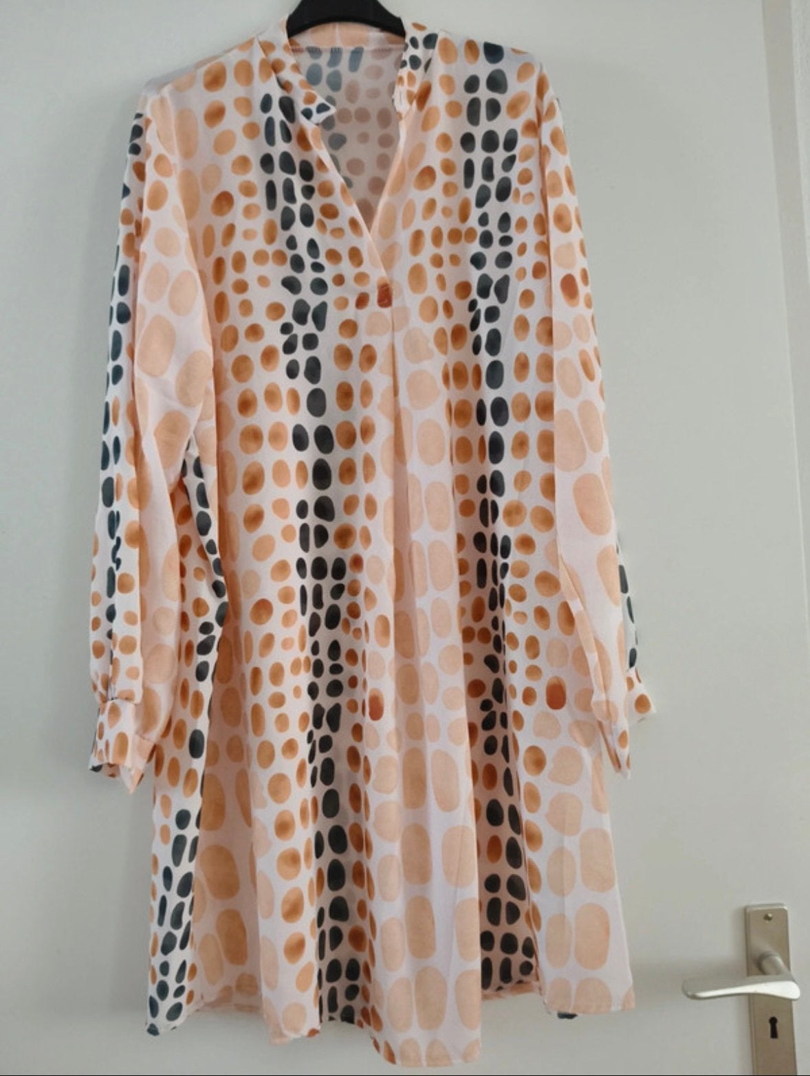 Lange luchtige blouse - tuniek - jurk 44 - 46, Ophalen of Verzenden, Zo goed als nieuw, Maat 46/48 (XL) of groter, Overige kleuren