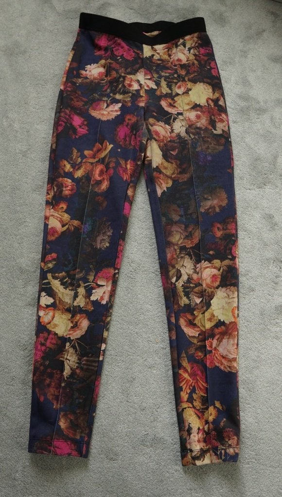 Gave gebloemde legging/lange broek van Kyra & Co mt M 38/40, Kleding | Dames, Maat 38/40 (M), Meerkleurig, Kyra & Co, Ophalen of Verzenden