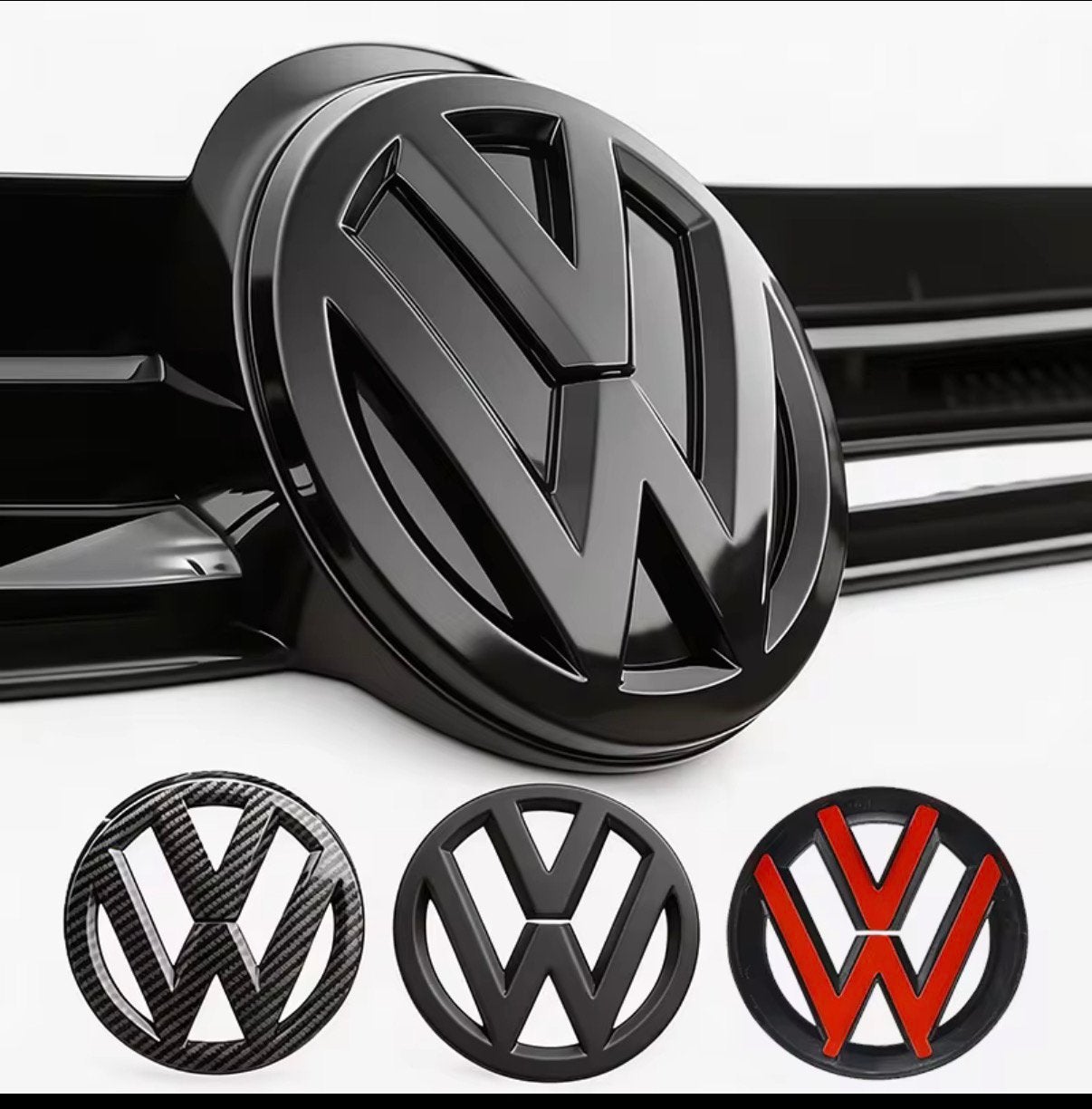 VW Golf 7 Logo Zwart Originele Look, Auto diversen, Ophalen of Verzenden, Nieuw