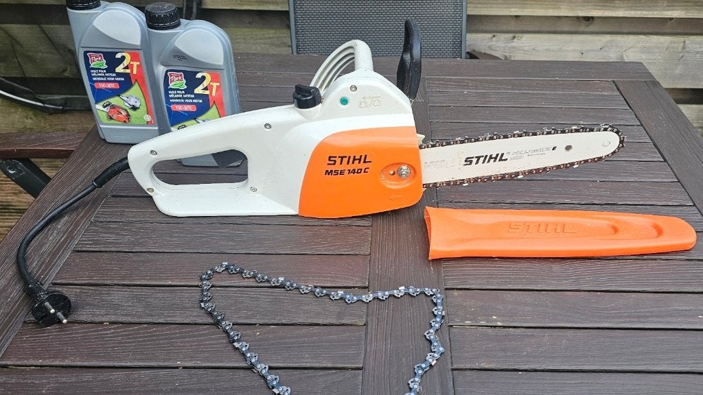 Stihl MSE140C kettingzaag elektrisch, Ophalen, Stihl, Gebruikt, 70 mm of meer