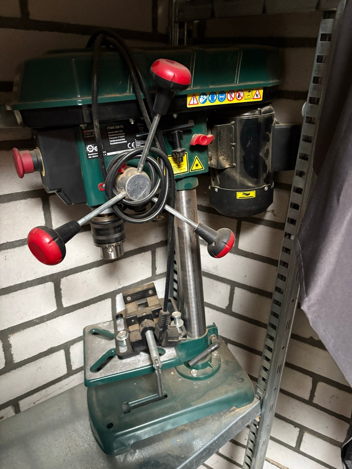 Parkside PTBM 500 E5 kolomboormachine, Ophalen, Gebruikt, 400 tot 600 watt, Kolomboormachine