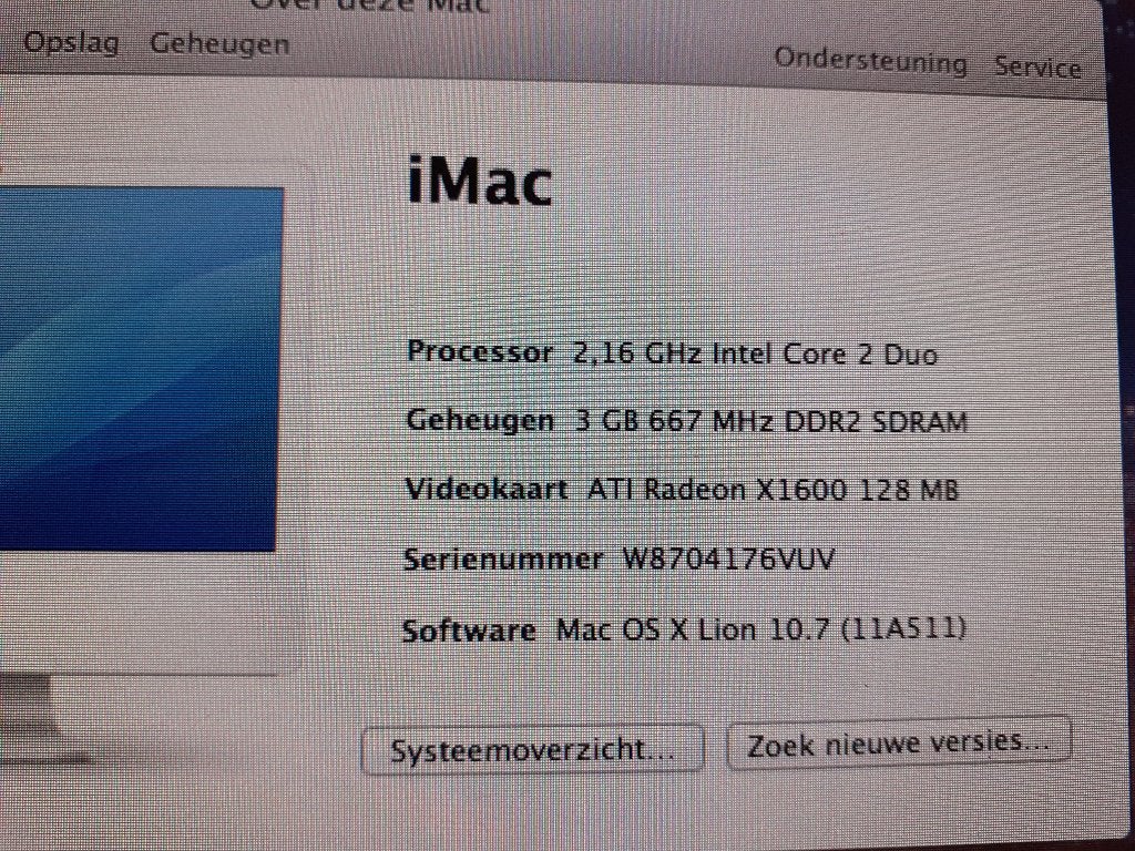 imac computer, Computers en Software, Apple Desktops, Ophalen of Verzenden, Gebruikt, IMac, HDD