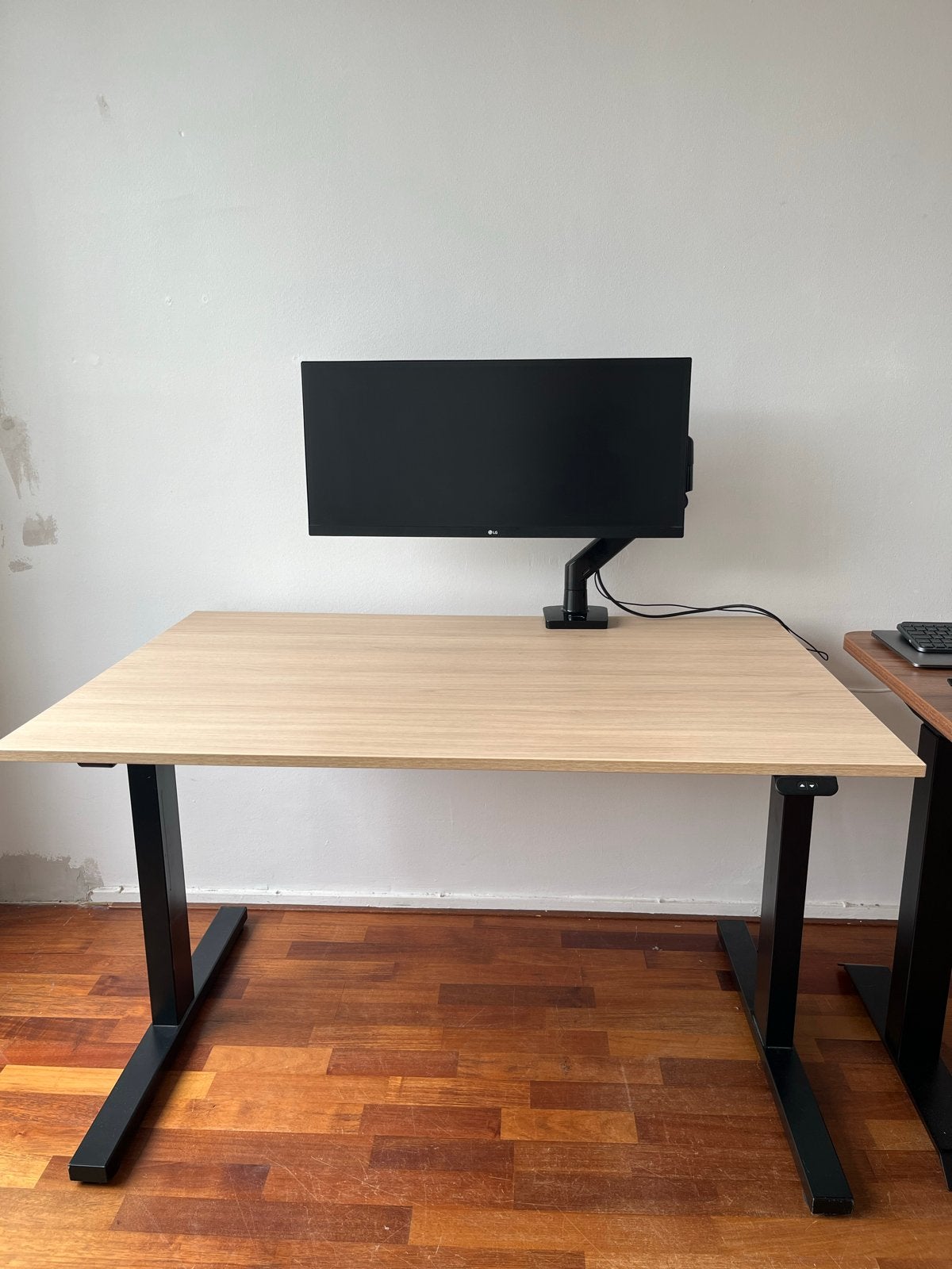 Elektrisch Zit-Sta Bureau 120x80 cm, Ophalen, Elektrisch, Zo goed als nieuw, Zit-sta bureau