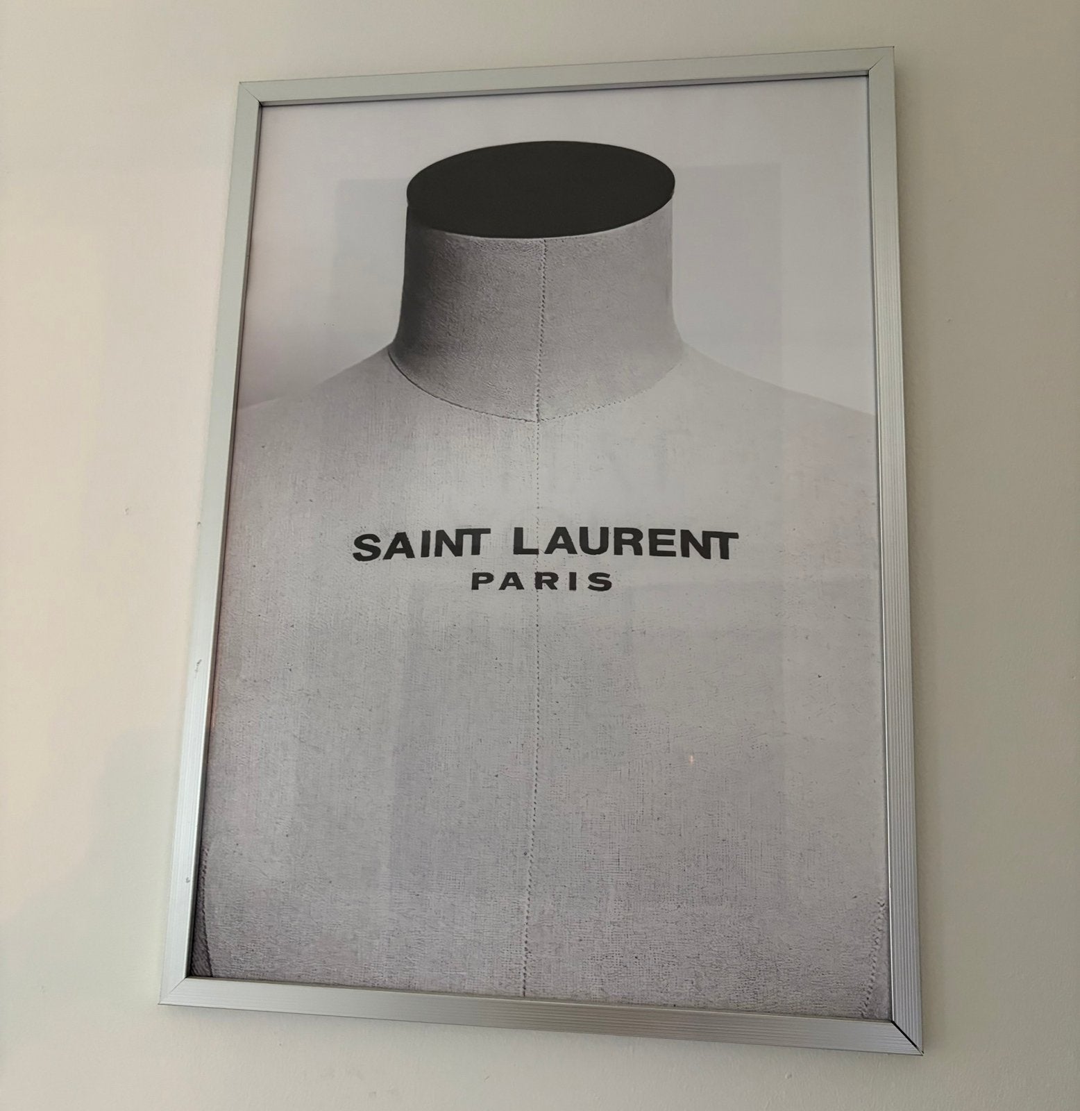 Schilderij afbeelding saint laurent zwart wit, Ophalen
