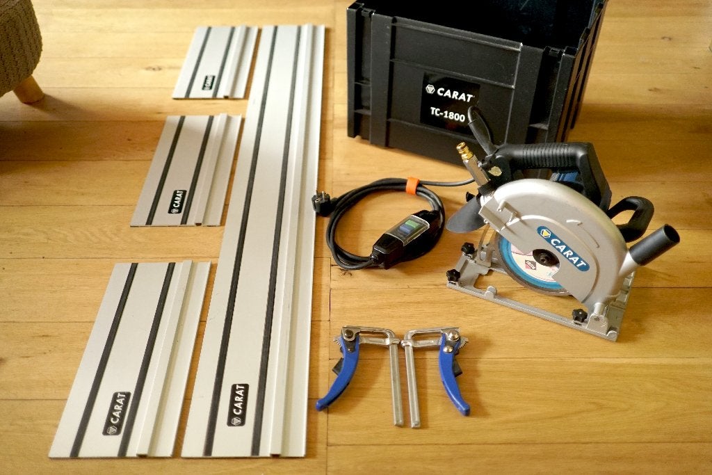 Carat TC-1800 tegelzaagmachine, Doe-het-zelf en Verbouw, Ophalen, Cirkelzaag, Zo goed als nieuw, 30 tot 70 mm