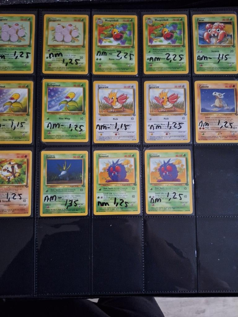 Jungle engels - vintage pokemon, Ophalen of Verzenden, Zo goed als nieuw, Meerdere kaarten
