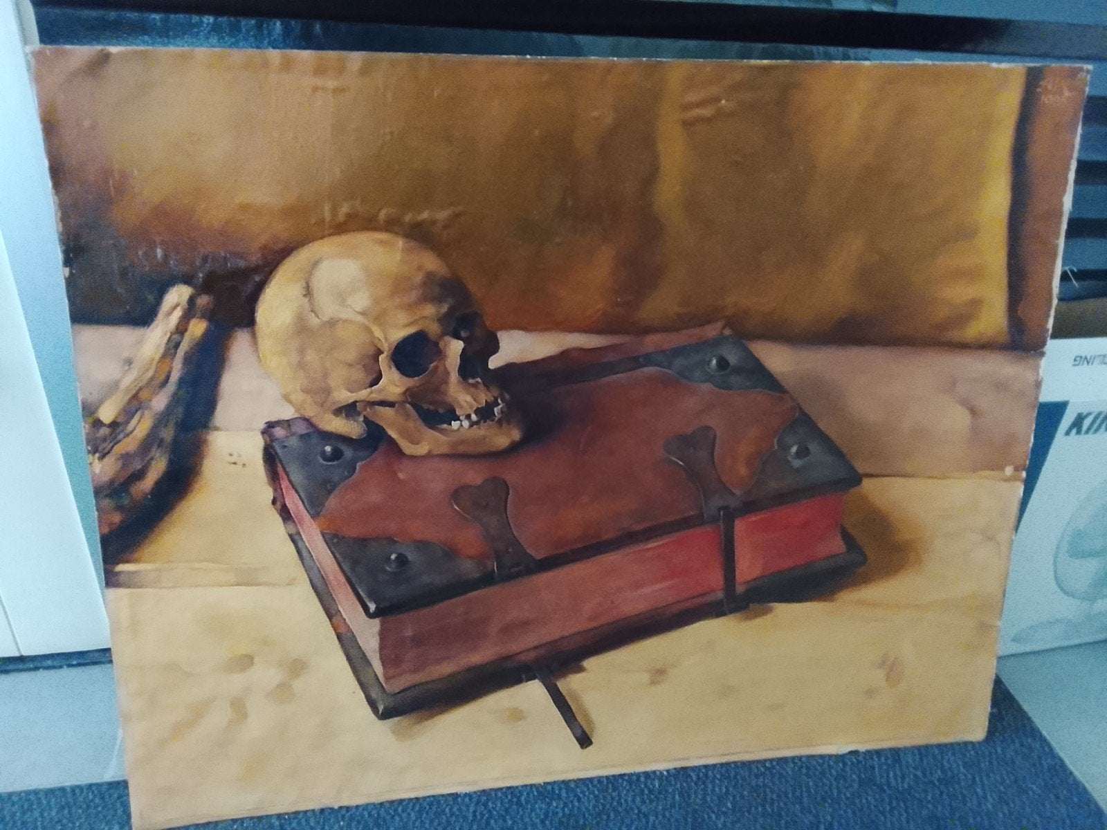 schilderij op board 1935, Ophalen of Verzenden