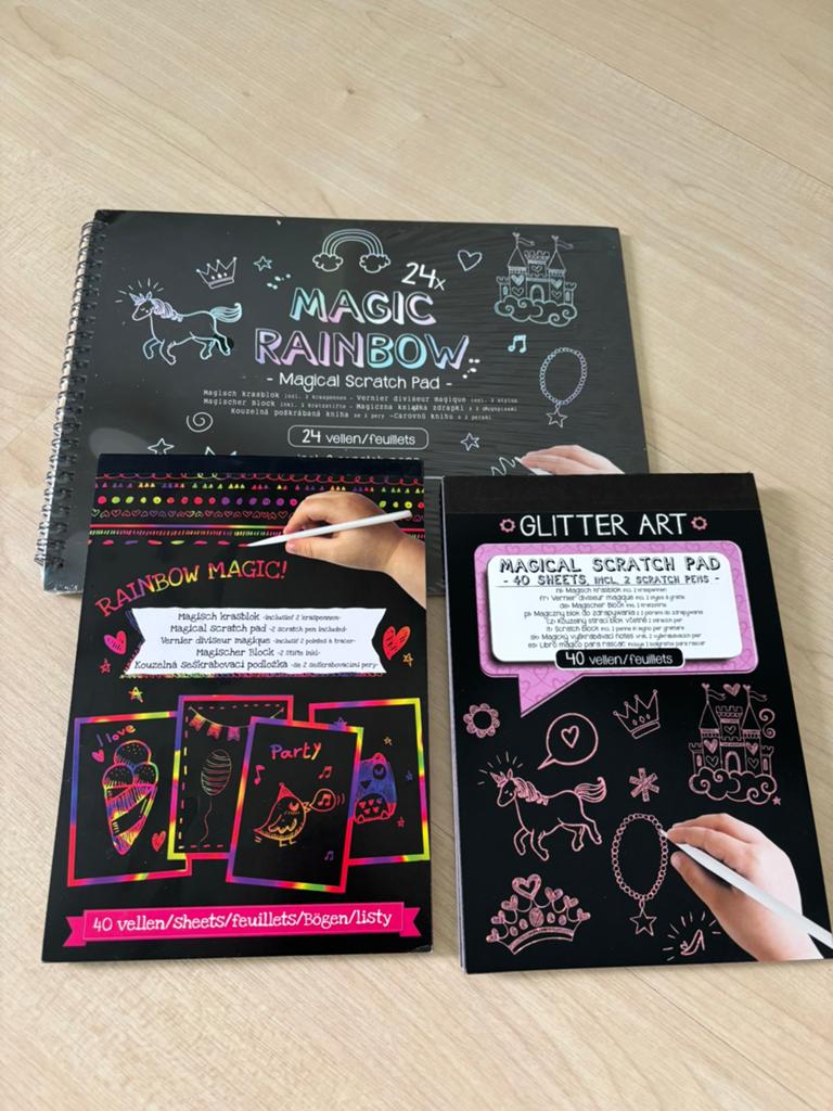 Rainbow magical scratch blokken, Ophalen of Verzenden, Nieuw, Knutselboek
