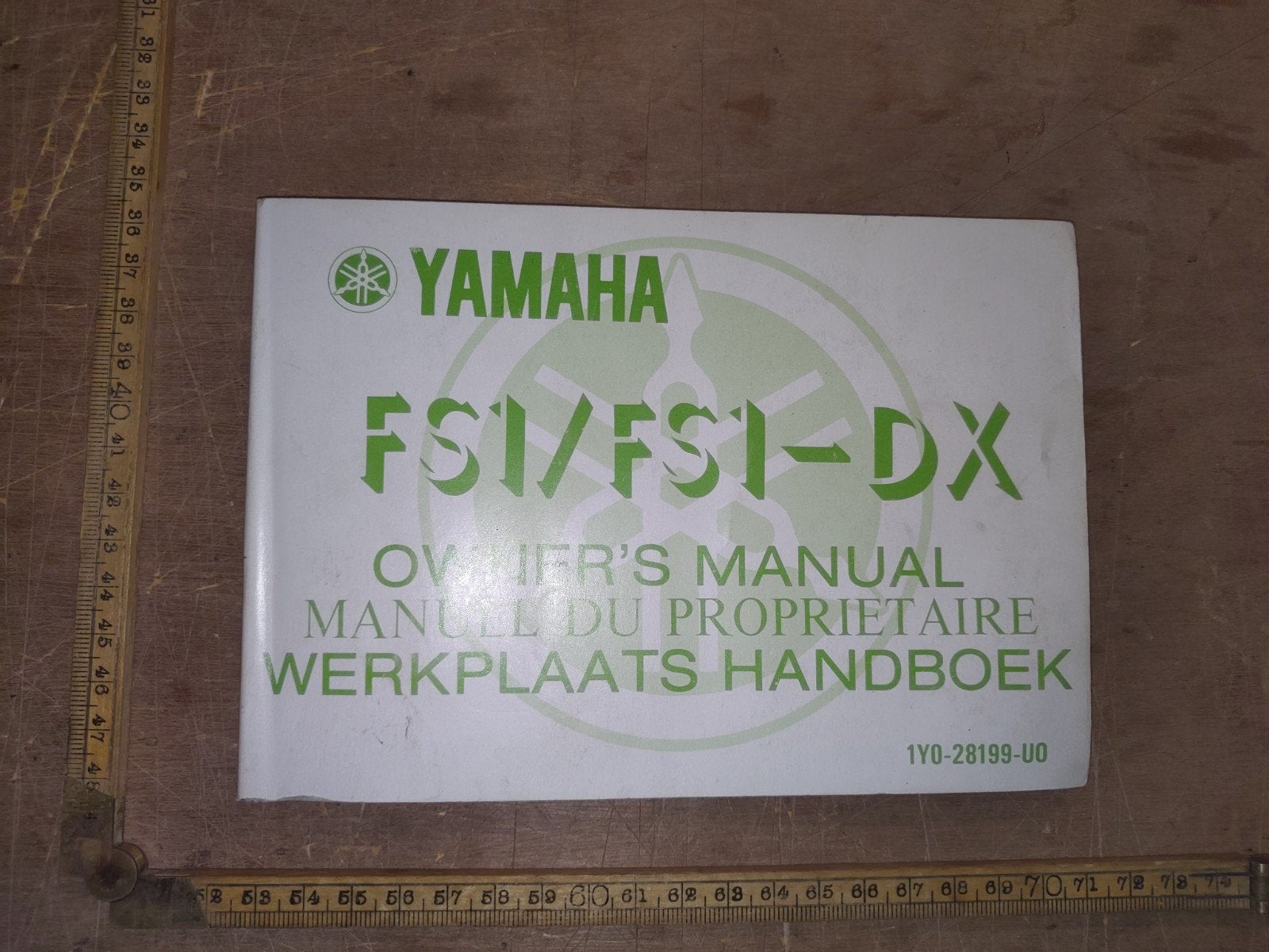 Handleiding Yamaha FS1 - Dx, Fietsen en Brommers, Ophalen of Verzenden, Gebruikt