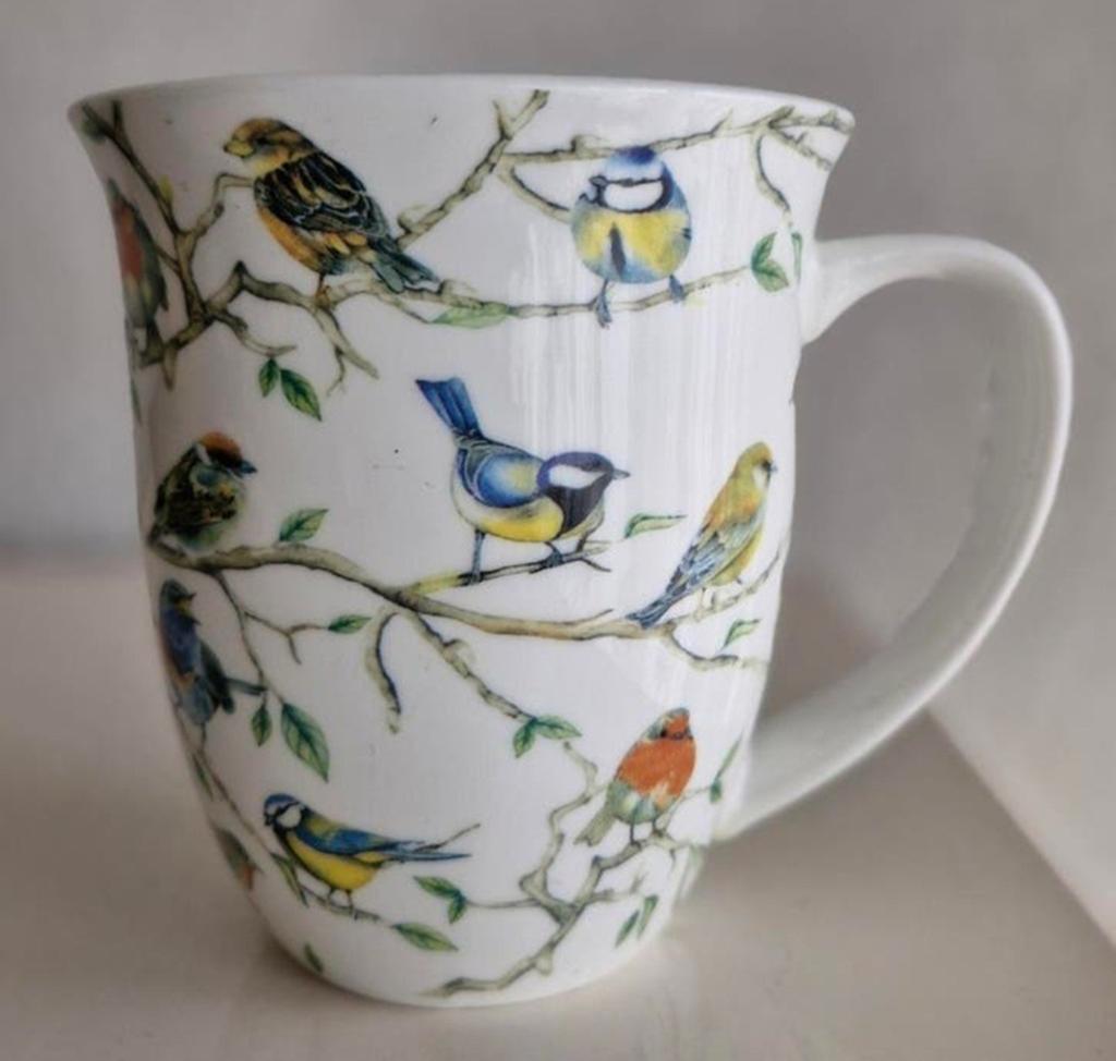 Ambiente Beker met Vogel opdrukken, Huis en Inrichting, Keuken | Servies, Ophalen of Verzenden, Zo goed als nieuw, Overige stijlen