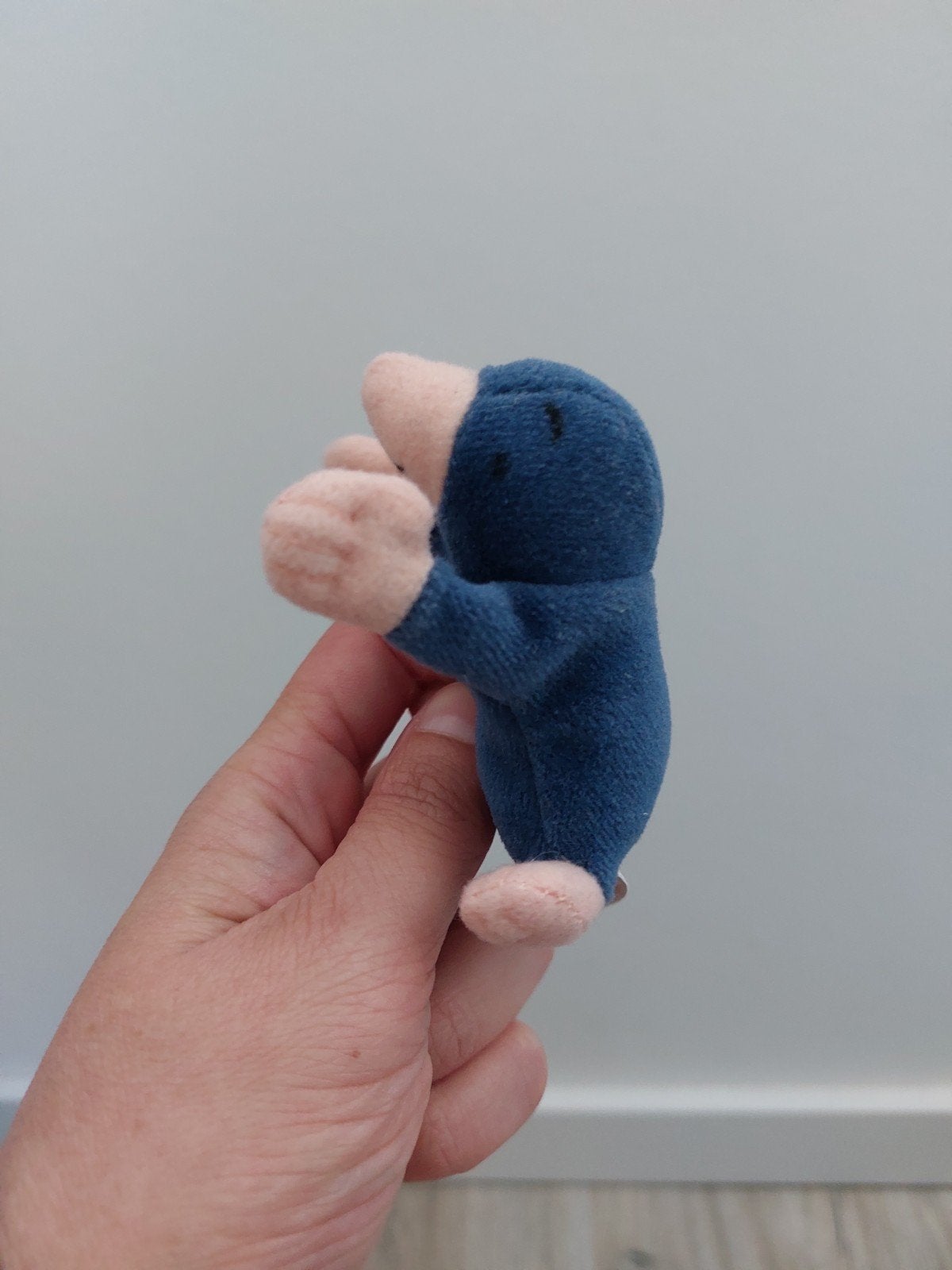 Knuffel vingerpop mol ik wil de maan boek molletje L2248, Ophalen of Verzenden, Zo goed als nieuw, Overige typen