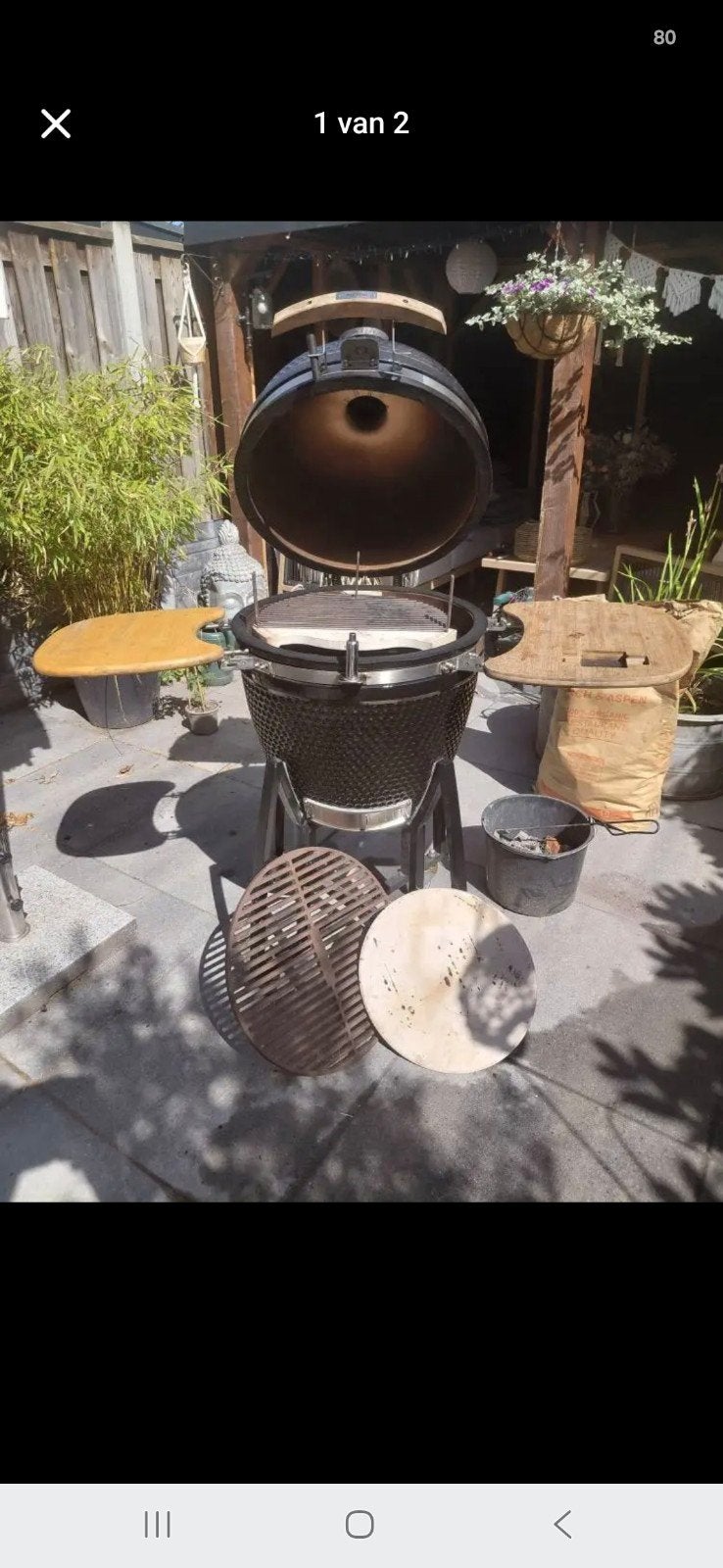 Bbq kamado egg, Ophalen of Verzenden, Zo goed als nieuw