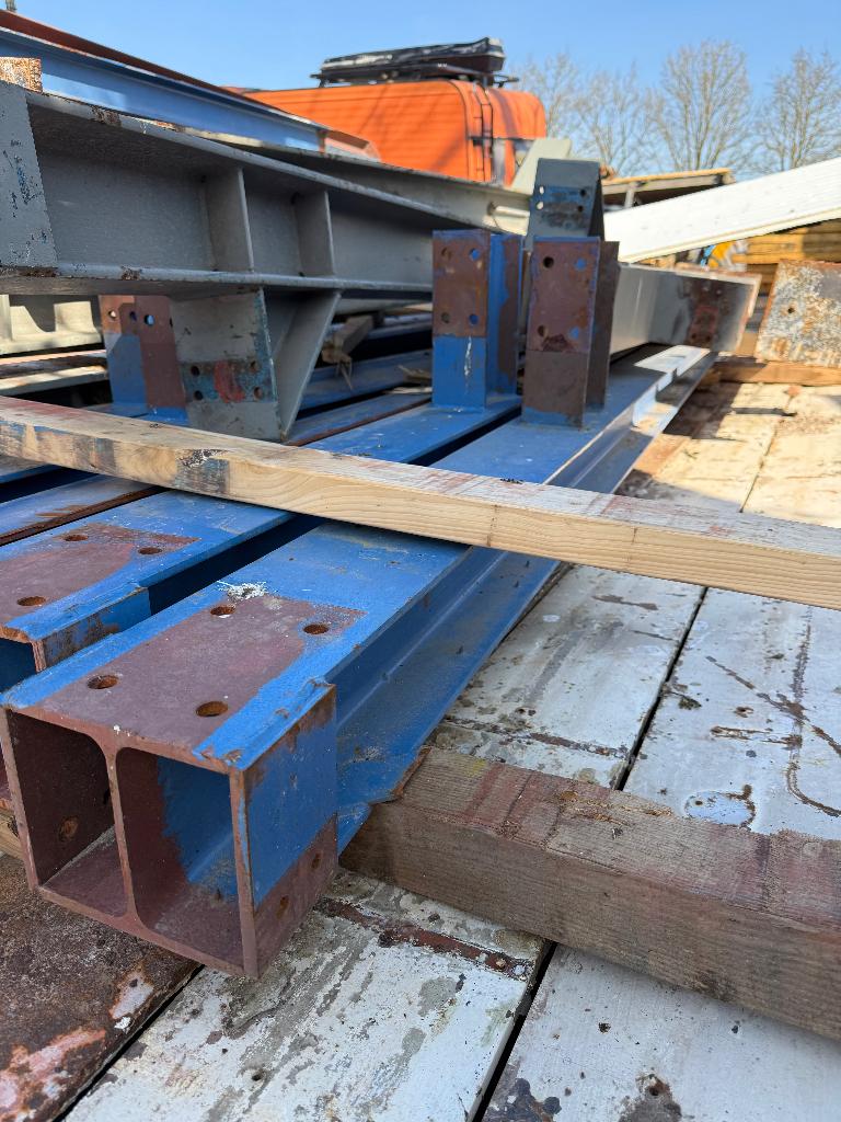 6x H-balk HEA 160 staanders 4350mm lang, Doe-het-zelf en Verbouw, Metalen, Ophalen