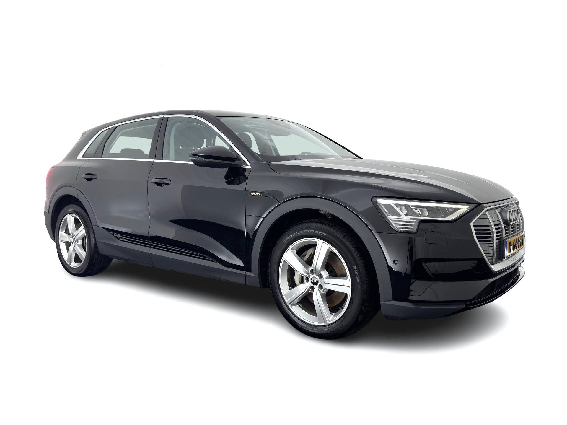 Audi e-tron 55 quattro edition 95 kWh [3-Fase-11kW] {SoH-95%, Auto's, Audi, Automaat, 131 €/maand, Stof, Zwart
