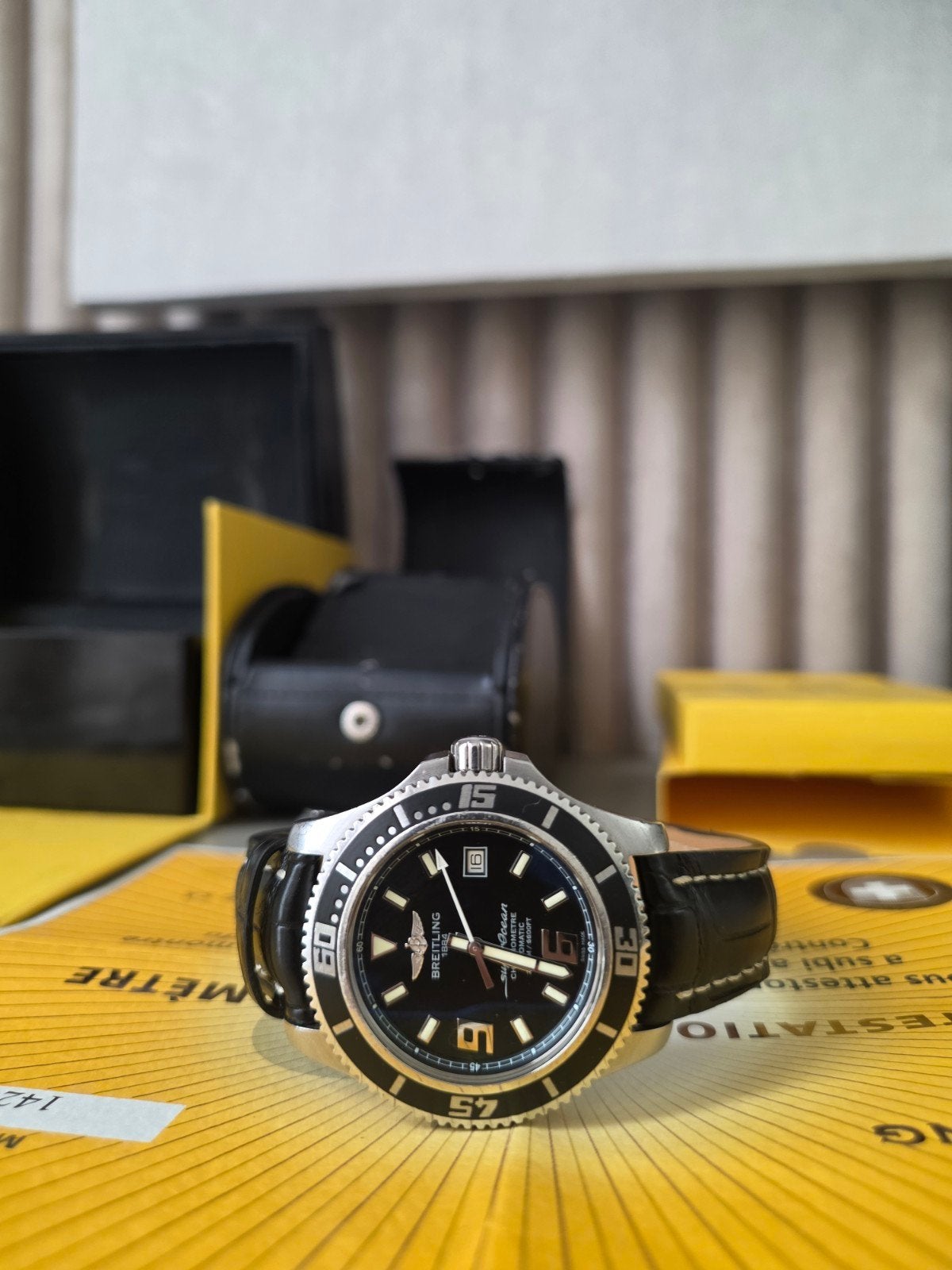 Breitling Superocean 44 (ref. A17391) - Full Set, Ophalen of Verzenden, Gebruikt, Staal, Breitling