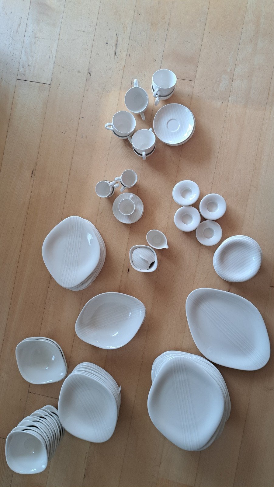 60 delig servies Dune Lines Villeroy en Boch wit, Ophalen