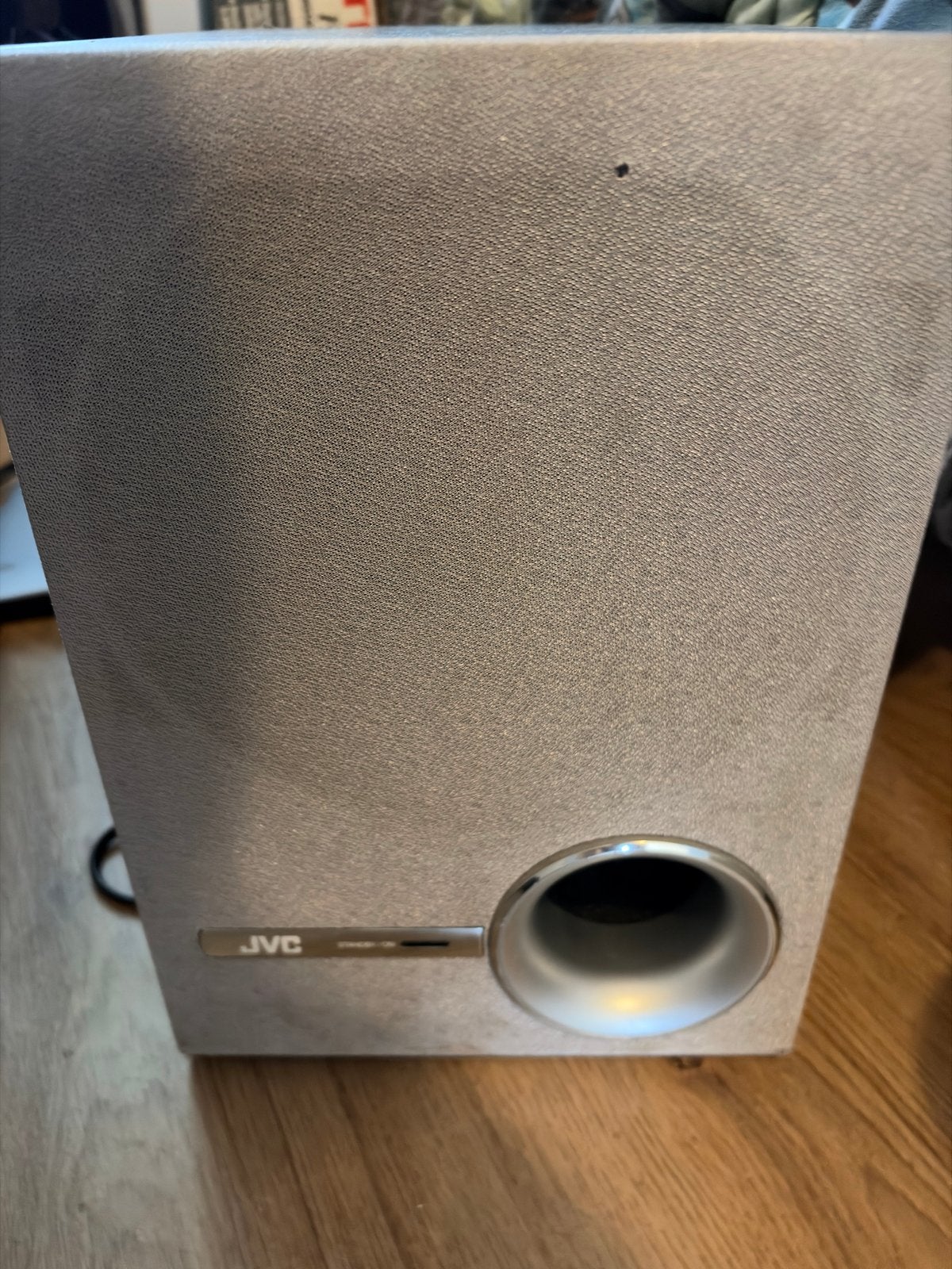 JVC SP-PWE5 Actieve Powered Subwoofer – 60W – Vintage, Gebruikt, Subwoofer, JVC, Ophalen of Verzenden