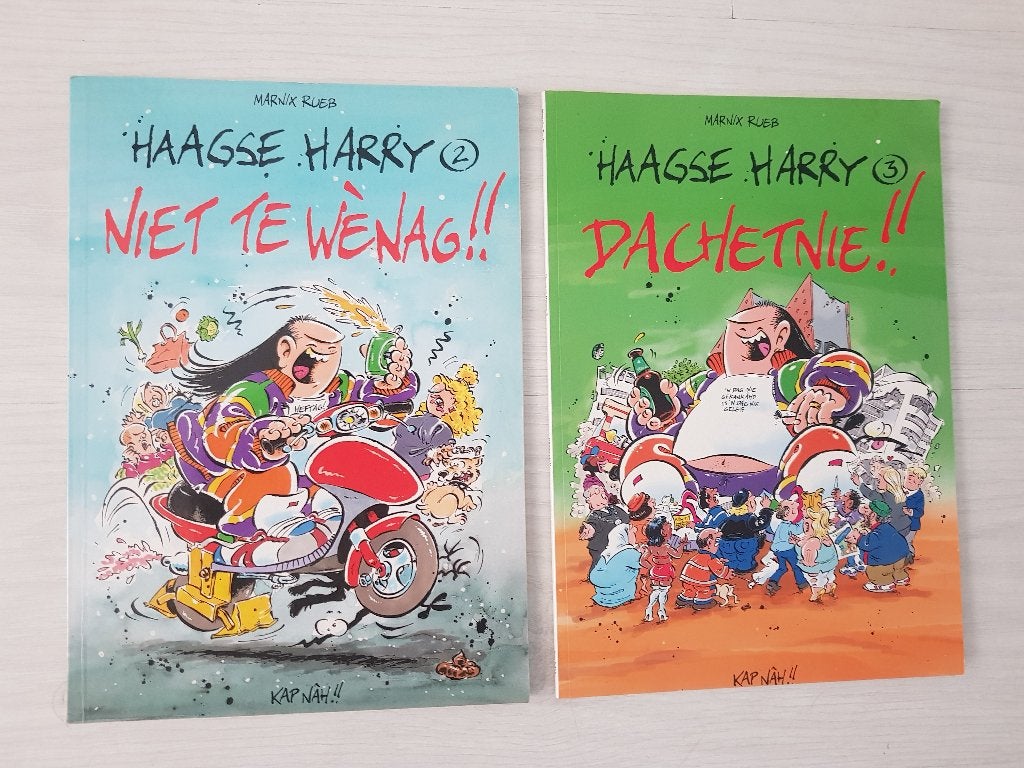 2 x Haagse Harry, Boeken, Stripboeken, Gelezen, Meerdere stripboeken, Ophalen of Verzenden