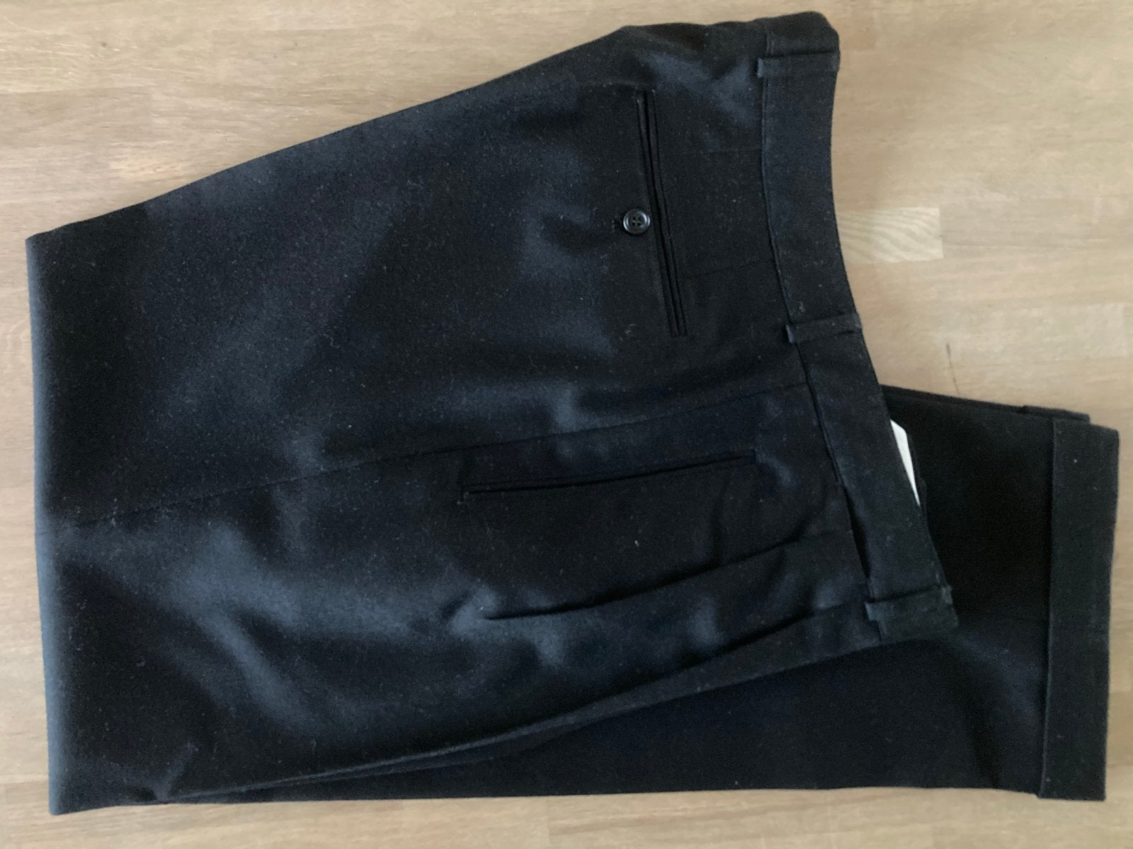 Deyk Puur Scheerwol Heren Broek Maat 50 Zwart, Ophalen of Verzenden, Zo goed als nieuw, Maat 48/50 (M), Zwart