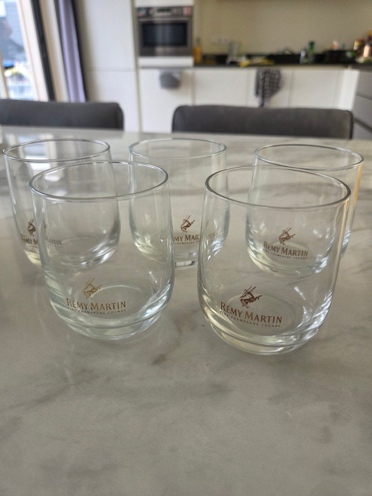 5 Remy Martin glazen, Ophalen of Verzenden, Gebruikt, Glas, Overige merken