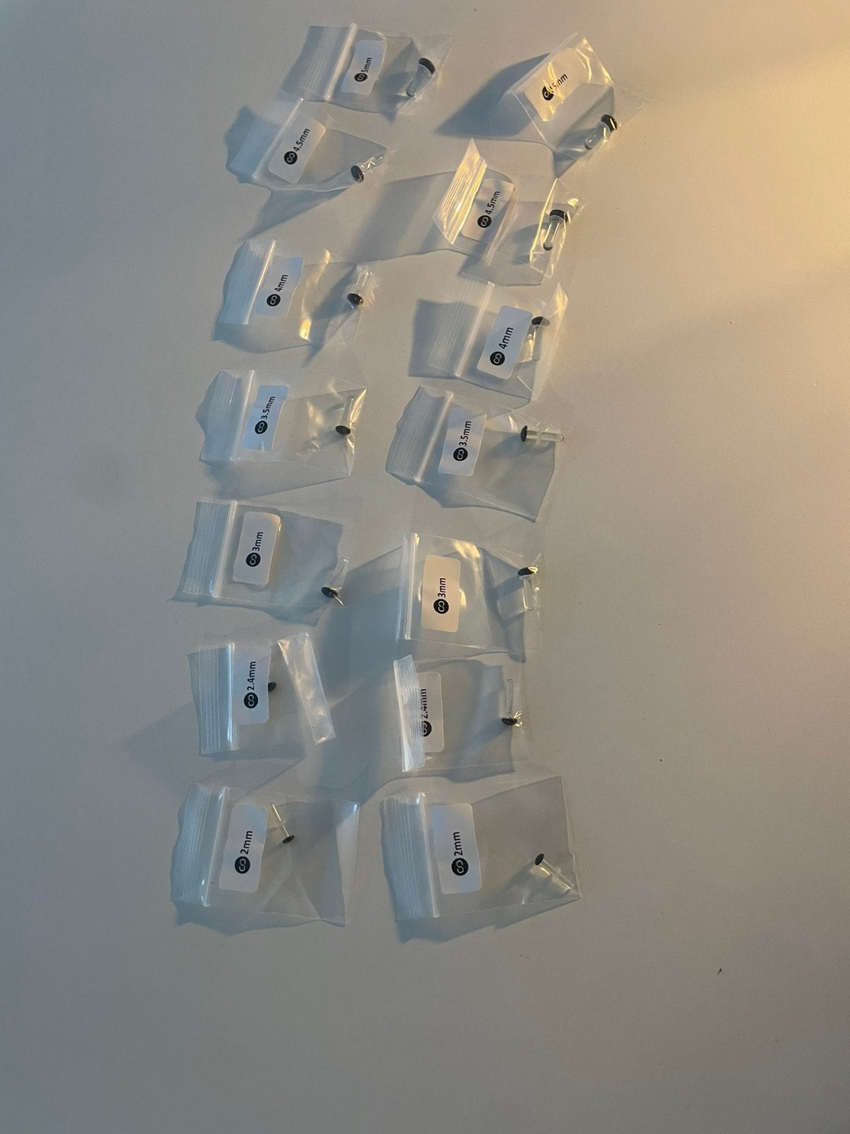 Glazen deathstrech plugs ongebruikt, Ophalen of Verzenden, Nieuw, Overige materialen, Knopjes of Stekers