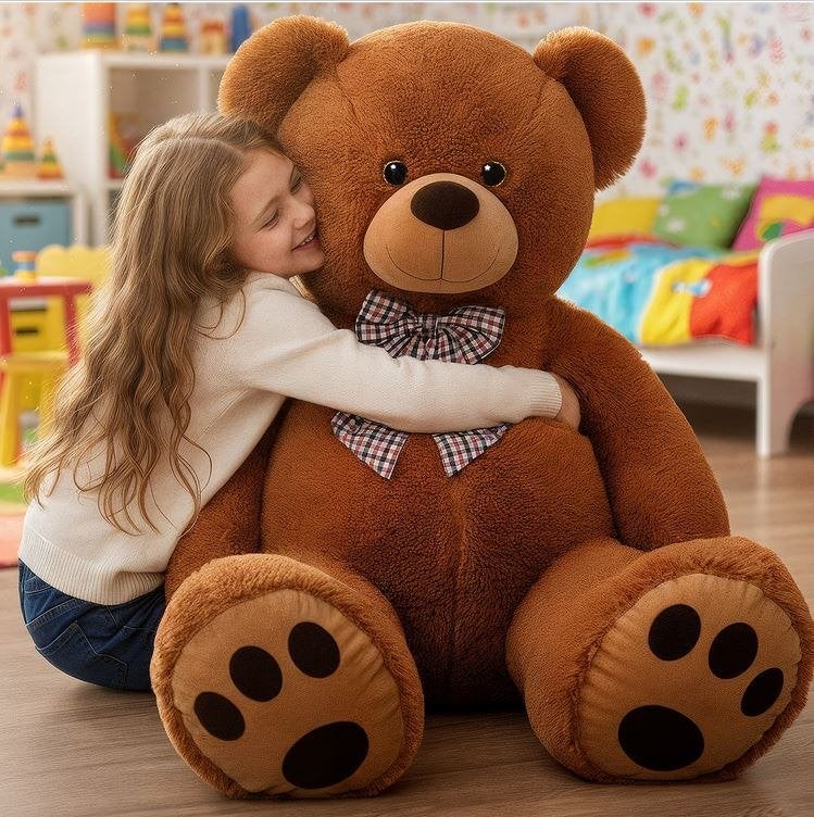 Knuffelbeer pluche beer teddybeer 100 cm GRATIS BEZORGD!, Overige merken, Beer, Nieuw, Nvt