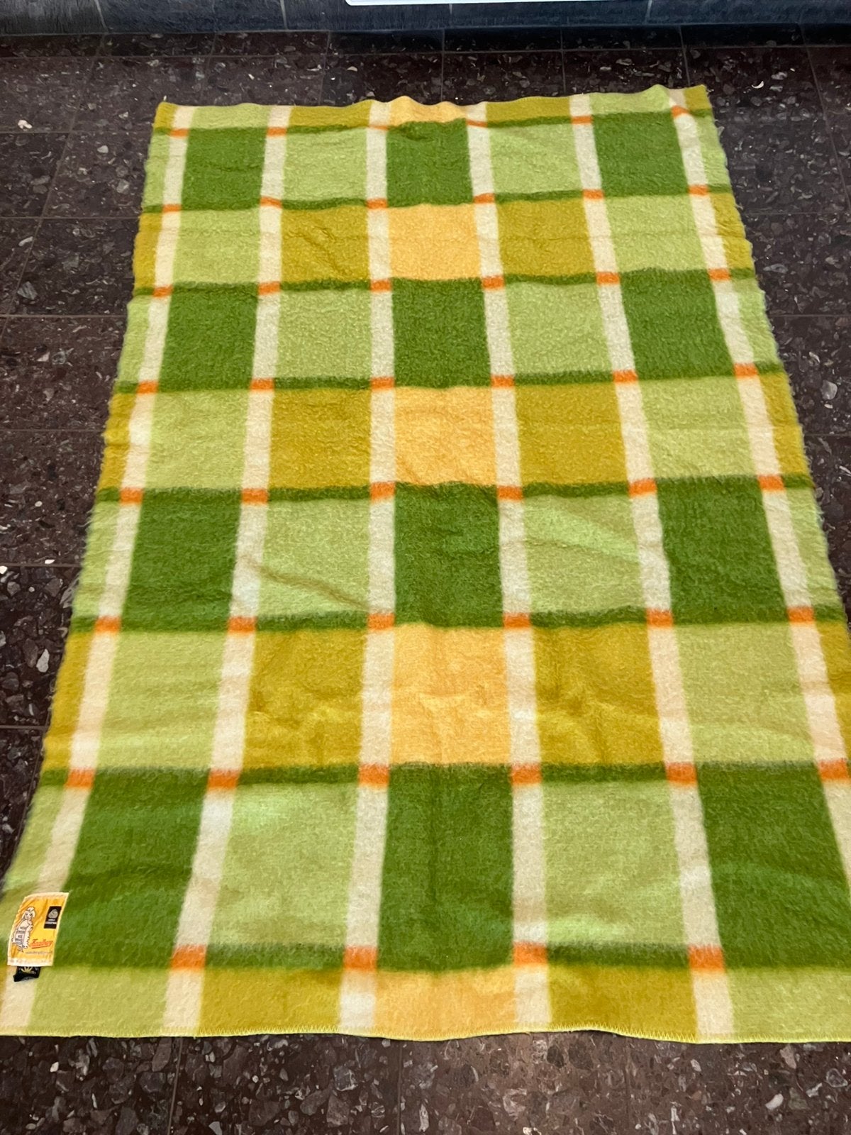 Vintage wollen deken 135 x 205 cm, Ophalen, Zo goed als nieuw