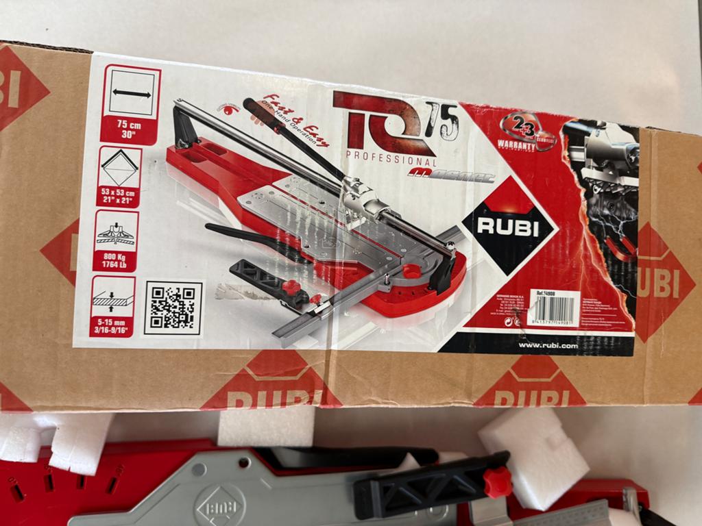 Rubi TQ-75 Tegelsnijder - Professioneel en Nieuw, Ophalen, Nieuw