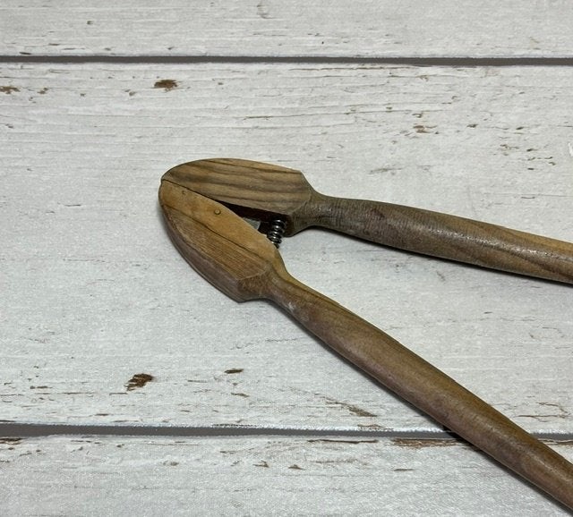 Franse vintage houten augurken tang, Ophalen of Verzenden