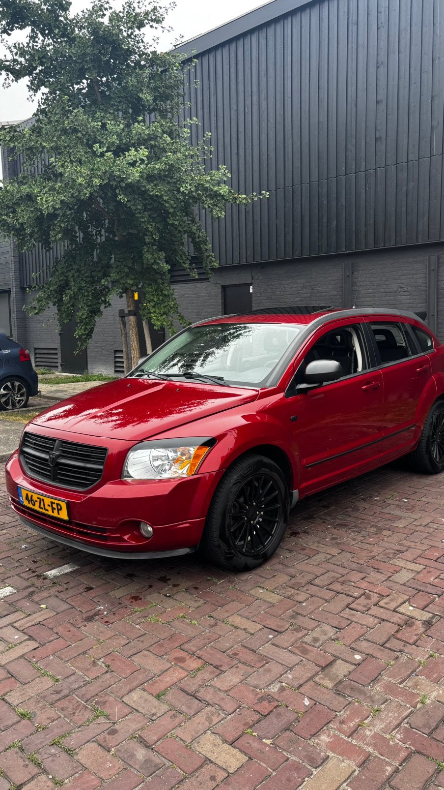 Dodge Caliber 2.0 CVT 2008 Rood, Auto's, Dodge, 1998 cc, Mistlampen, Origineel Nederlands, 1200 kg