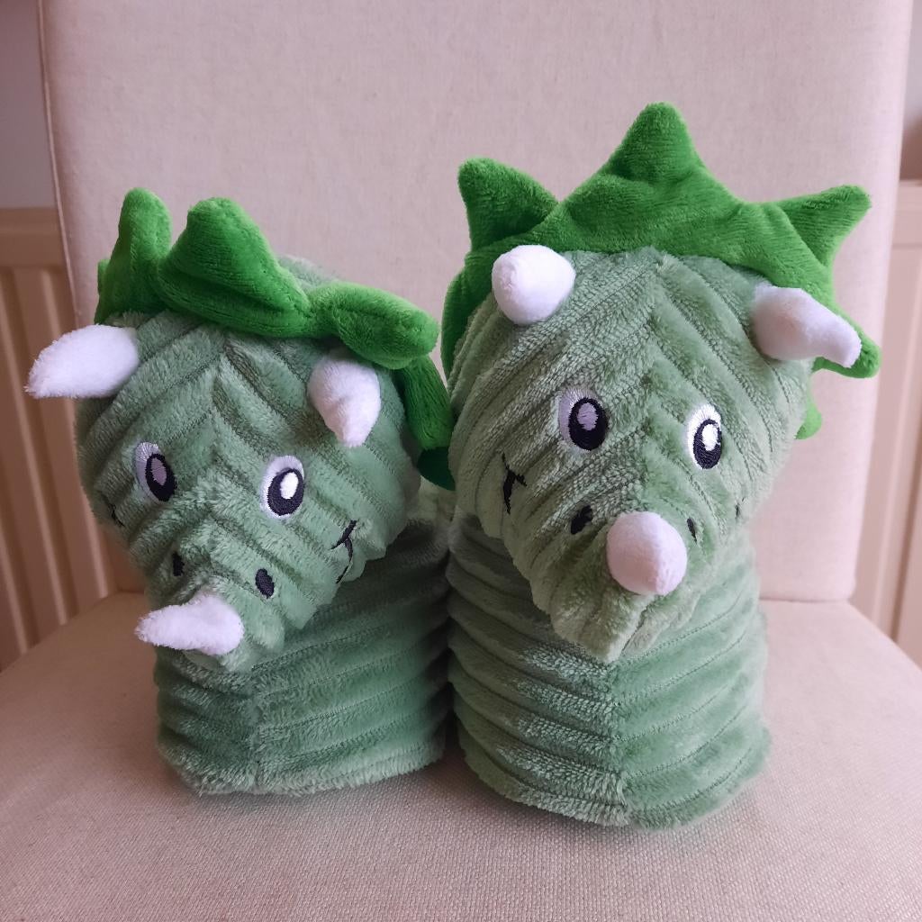 Pepperts! pantoffels sloffen groen dino's maat 32/33, Jongen of Meisje, Overige typen, Prepperts!, Ophalen of Verzenden