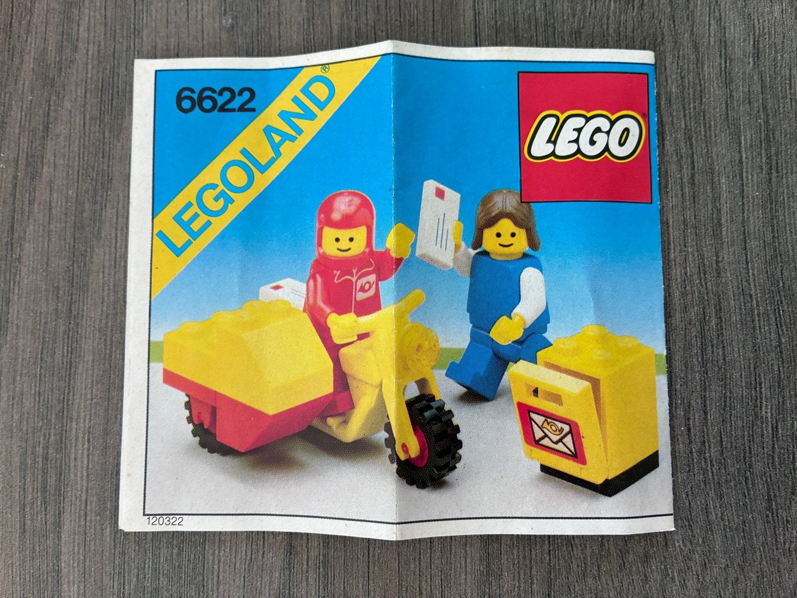 Lego postbode zijspan #6622 (1984), Ophalen, Gebruikt, Lego, Complete set