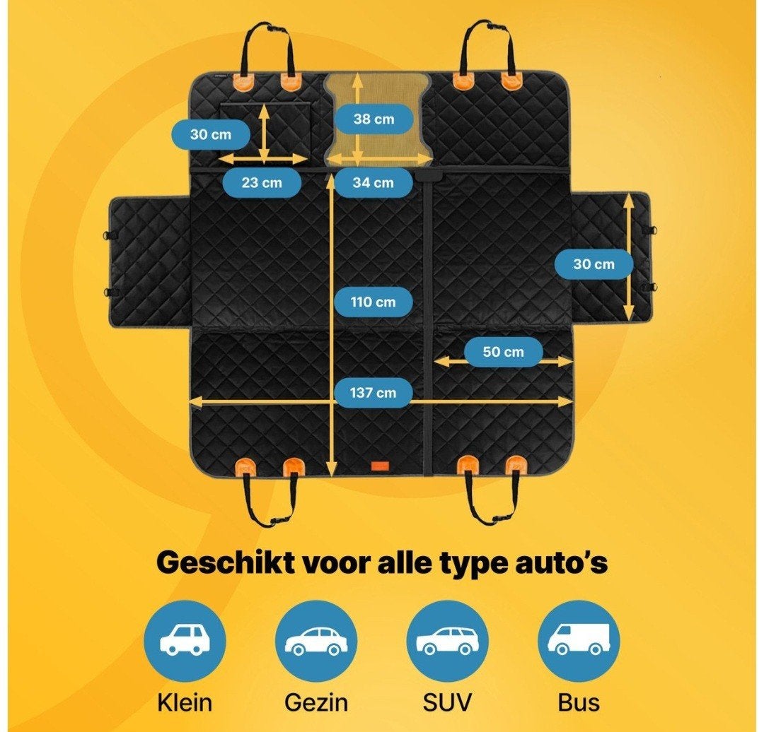 Hondendeken voor achterbank auto, Ophalen, Gebruikt