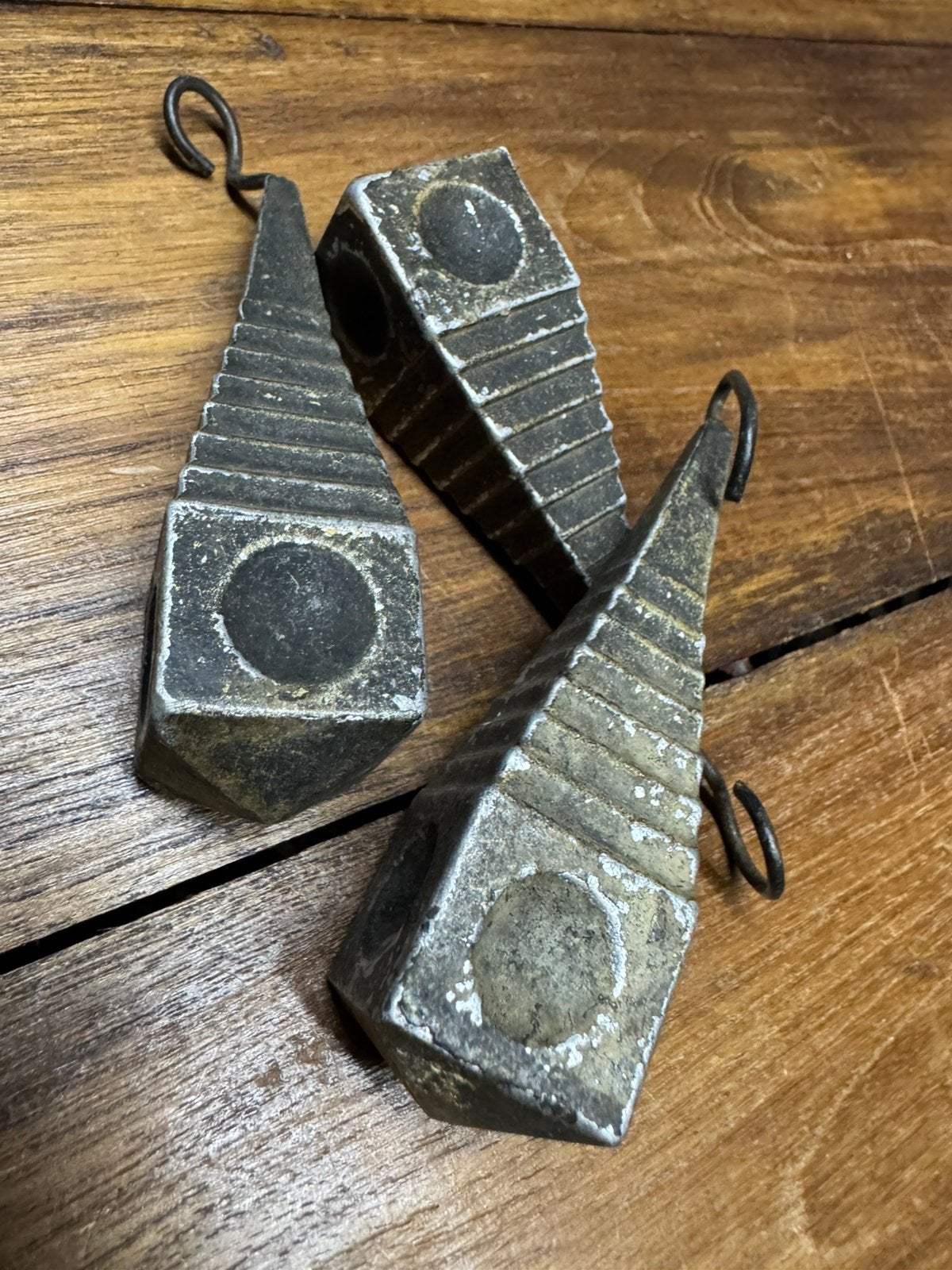 3 antieke contragewichten / wekkergewichtjes Friese klok, Antiek en Kunst, Ophalen of Verzenden