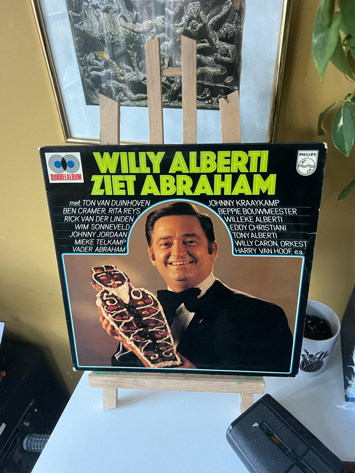 Willy Alberti Ziet Abraham - Dubbelalbum Philips, Gebruikt, Inclusief doosje, Album, Schlager