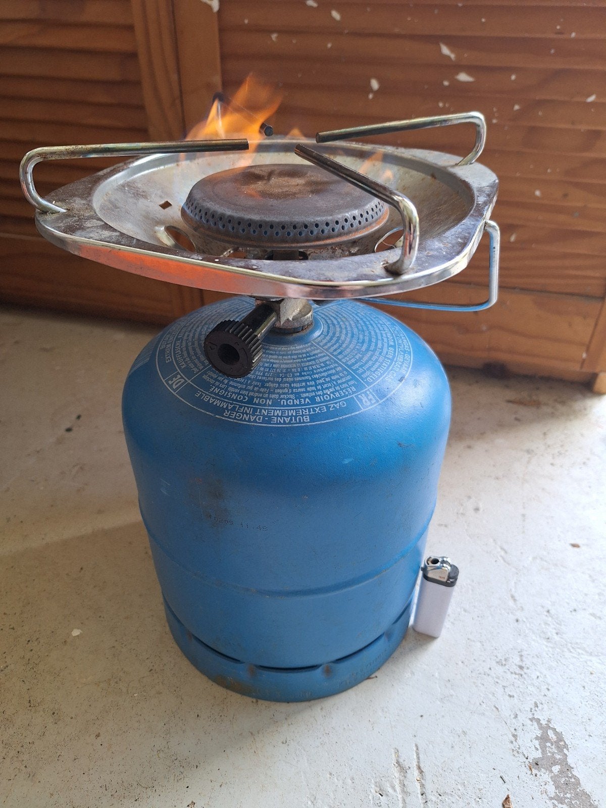Campingaz 907 gasfles met brander, Caravans en Kamperen, Kampeeraccessoires, Ophalen