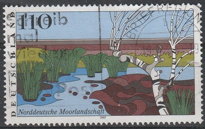 4443. Duitsland 1945 gest. Landschap, Ophalen of Verzenden, 1990 tot heden, Gestempeld