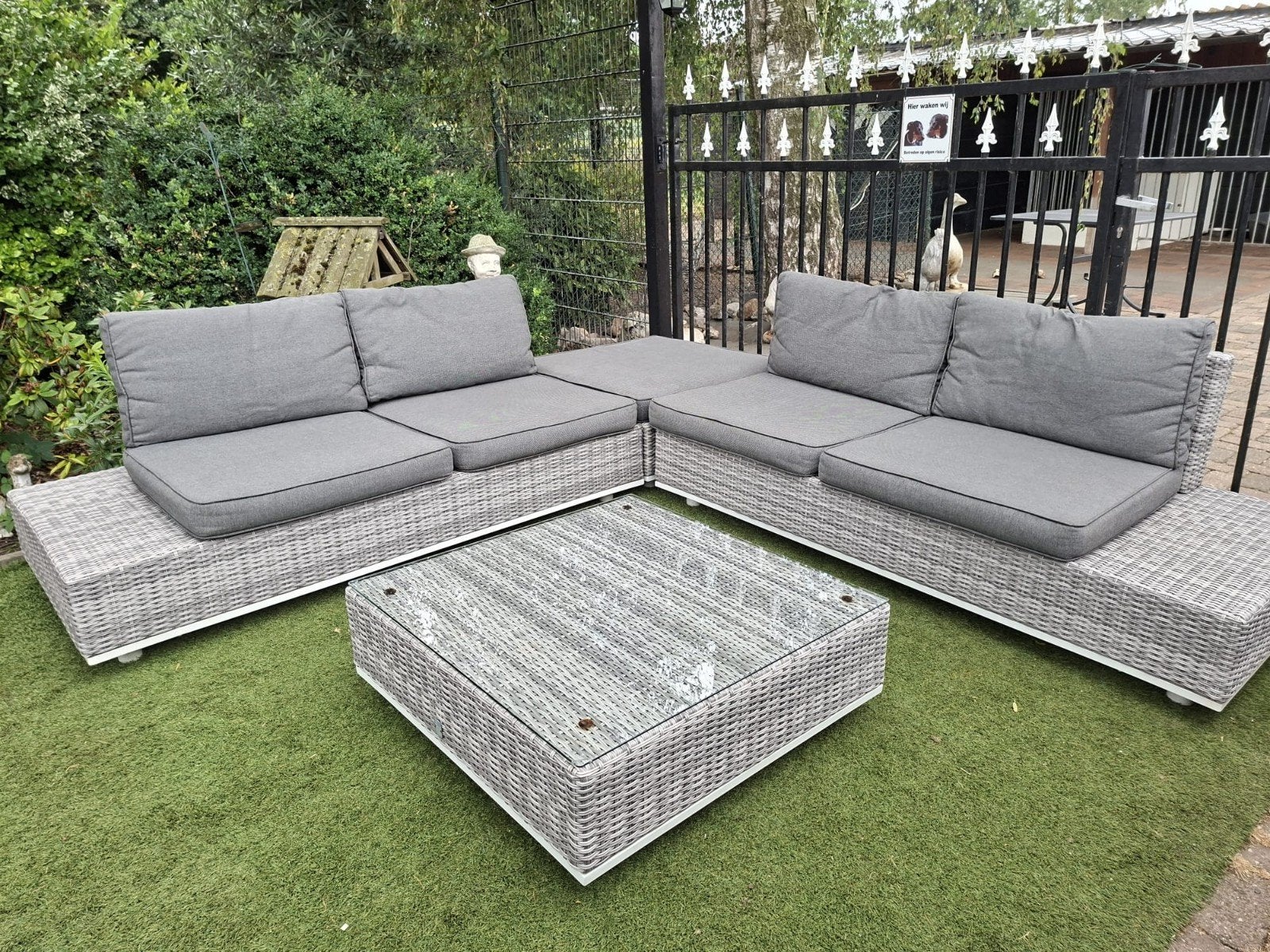 Luxe design loungeset Intratuin, Ophalen, Zo goed als nieuw, Loungeset
