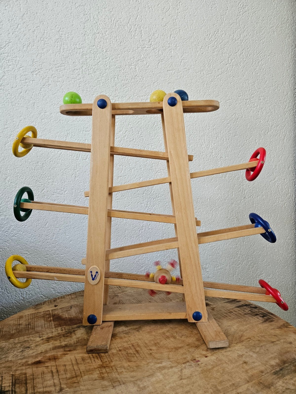 Montessori Houten Knikkerbaan - Educatief Speelgoed, Kinderen en Baby's, Speelgoed | Educatief en Creatief, Ophalen, Gebruikt