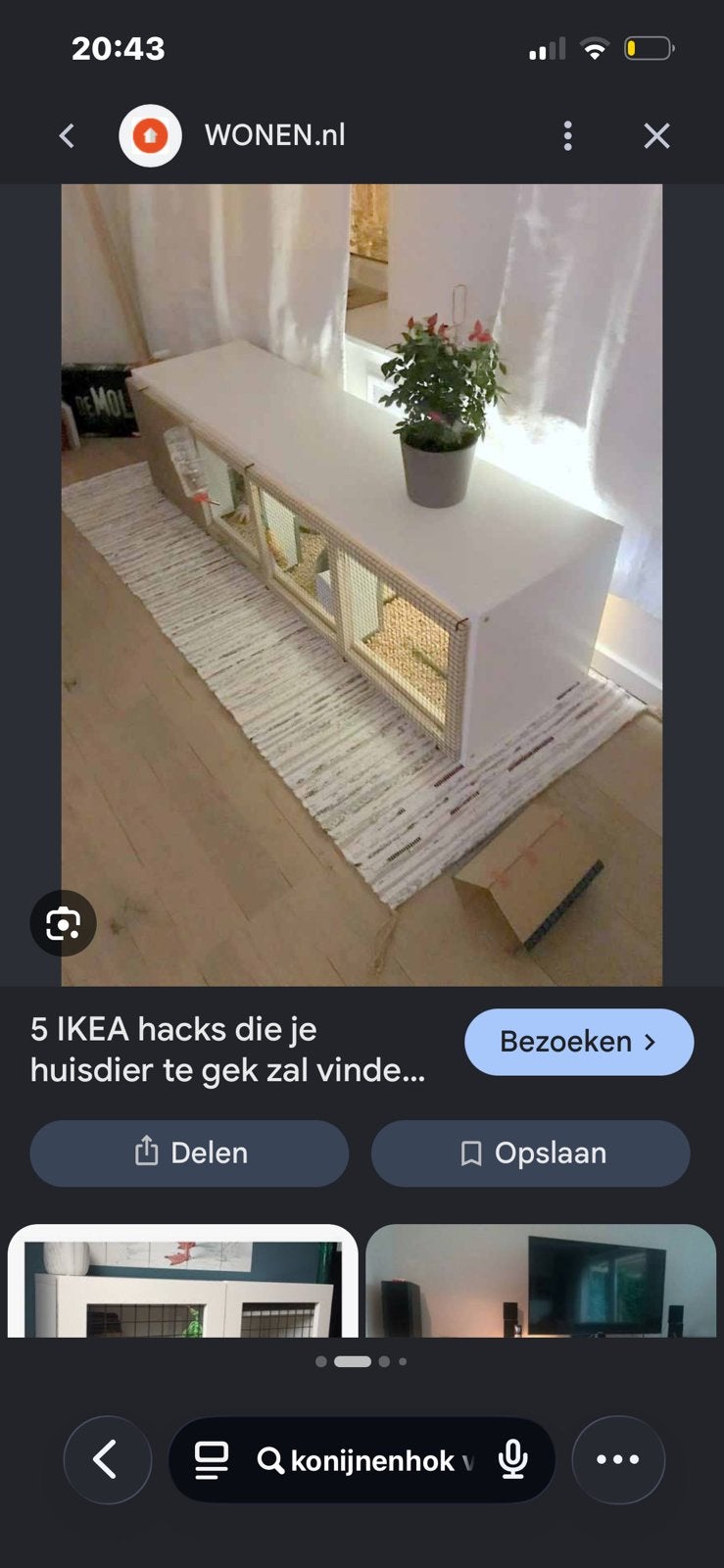 Konijnenkast, Ophalen, Zo goed als nieuw