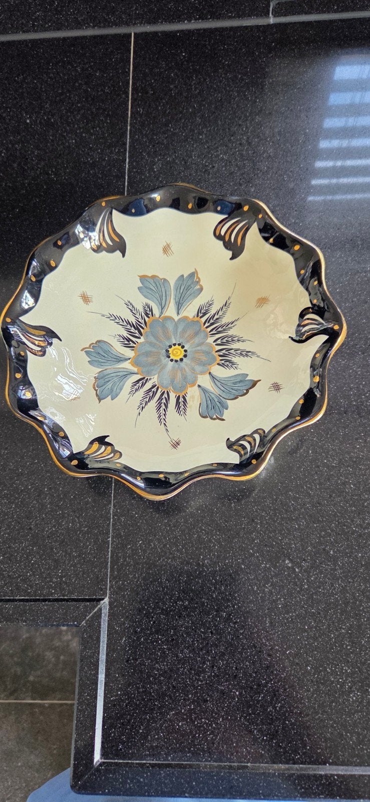 flora Goldflyer bord. patroon 21. vintage., Antiek en Kunst, Ophalen of Verzenden