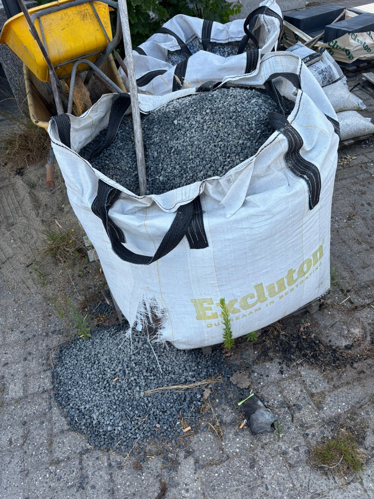 Bigbag basalt split 8/11, Ophalen, Nieuw, Antraciet, Split